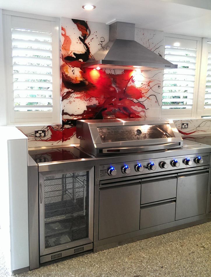 Glass BBQ Splashback By Voodoo Glass BBQ Splashback By Voodoo