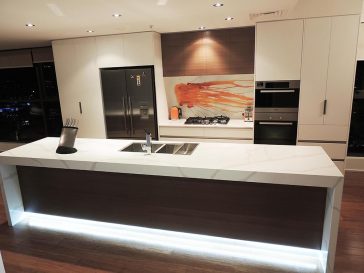 orange kitchen splashbacks glass | Voodoo Glass | Molendinar