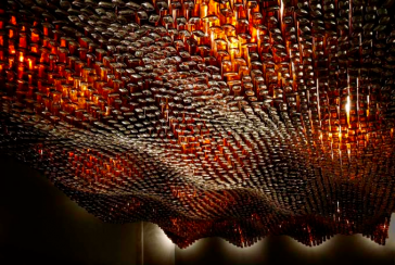 Glass bottle ceiling | Voodoo Glass blog | Gold Coast